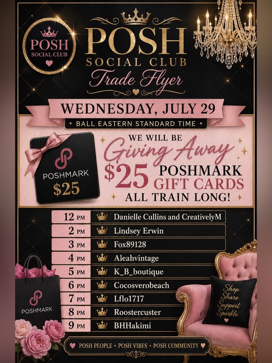 Accessories - The Posh Social Club Train Show Flyer